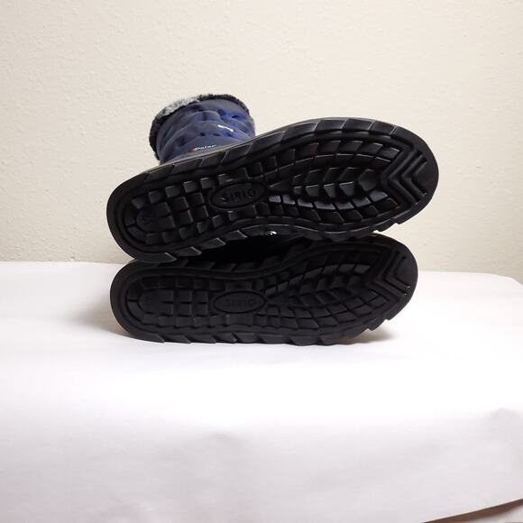 NWT PAJAR Navy Puffer Faux Fur Waterproof Insulated Tall Snow Boots Sz 10 - Picture 15 of 16